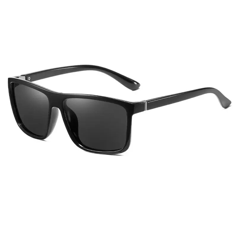 Rectangular Polarized Vintage Sport Sunglasses for Men Women UV400 Protection