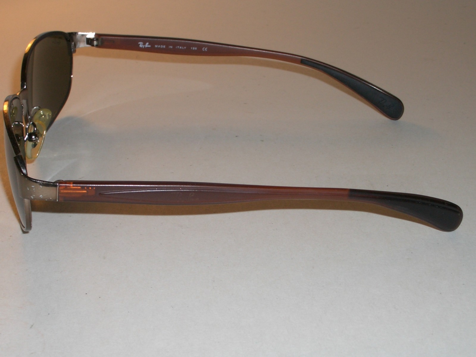 RAY BAN RB3247 59[]17mm BROWNISH CHROME G15 UV GLASS LENS SUNGLASSES w/CASE