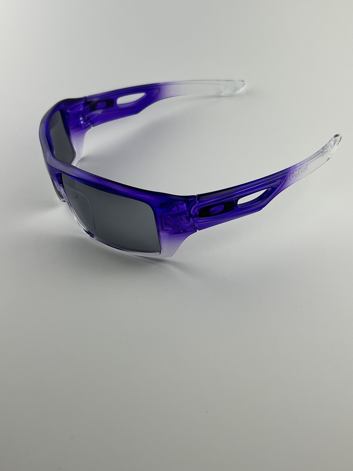 Oakley Eye Patch 2 Purple Clear Fade Frame Black Iridum Lens Oil Rig RARE
