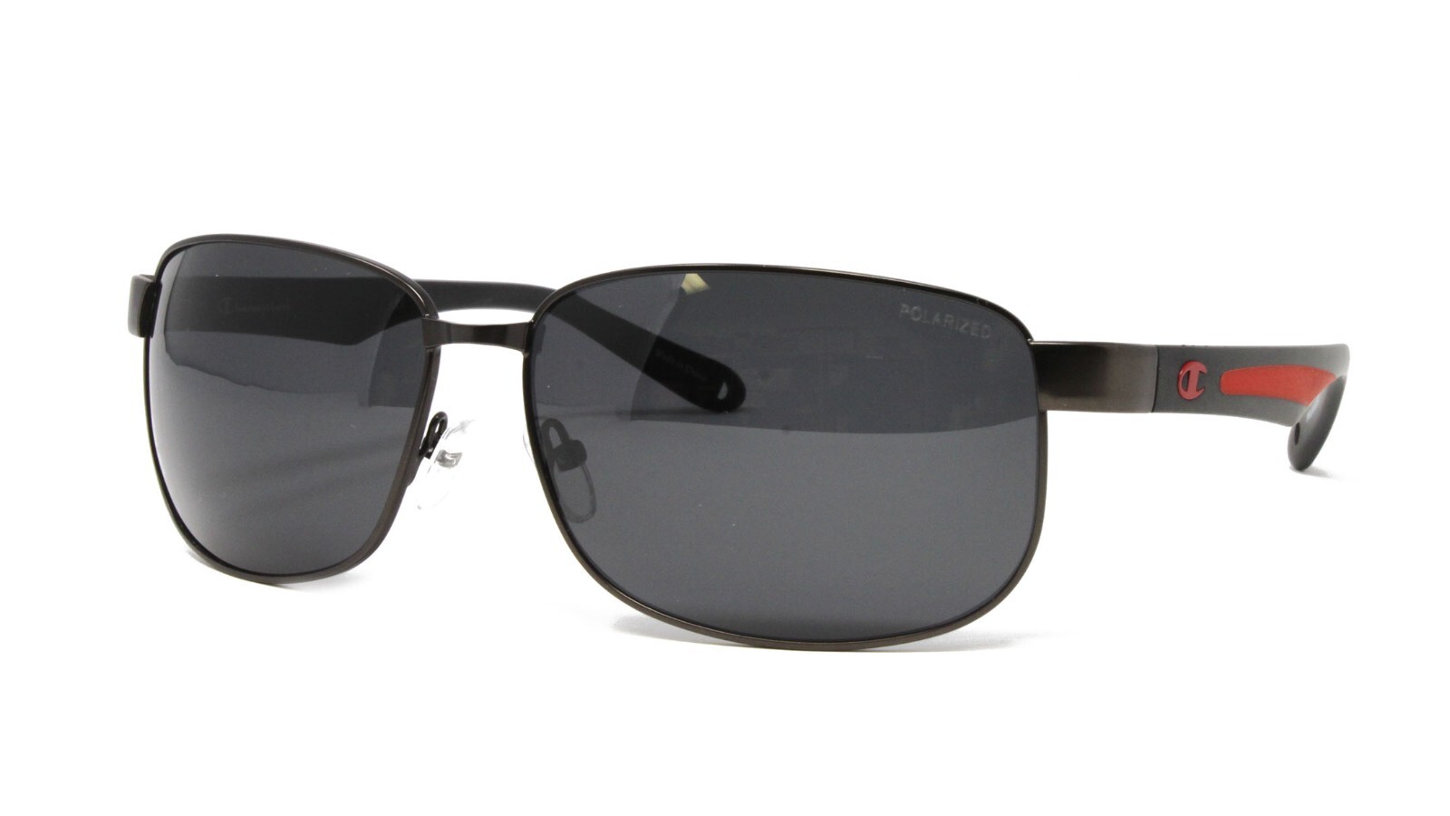 Champion Men’s Sunglasses NRG 01 Matte Gunmetal Black Polarized Lens 63mm NEW!