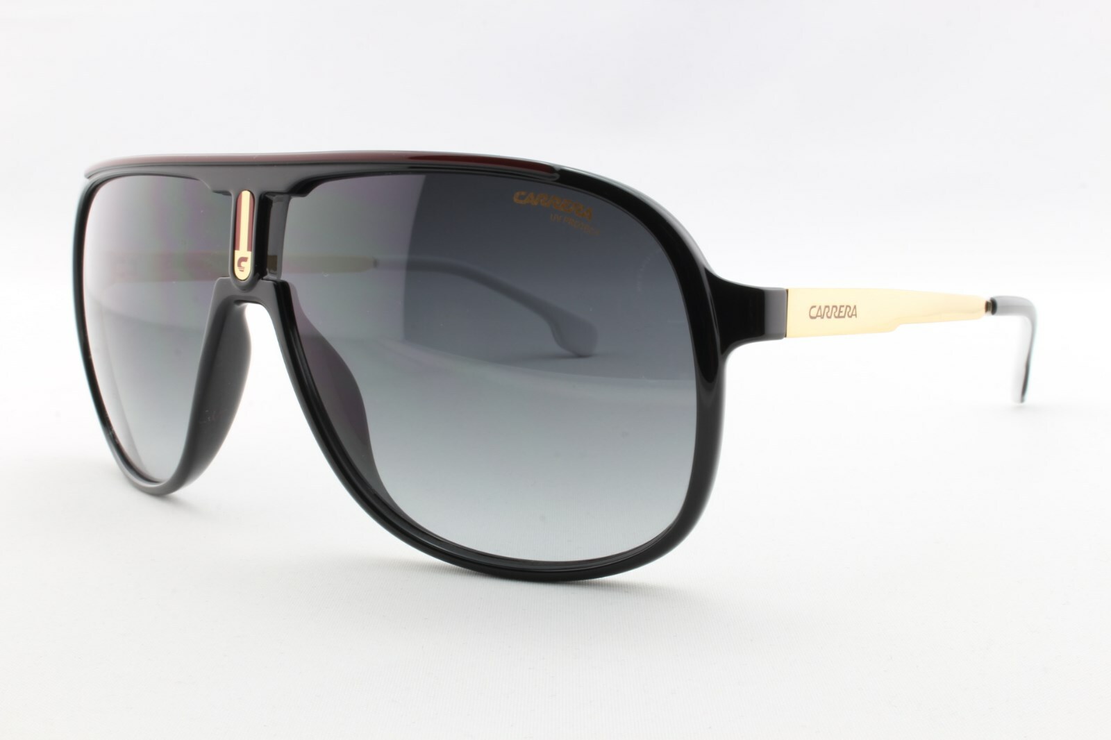 Carrera 1007/S Unisex Black Gold Metal Sunglasses Designer Retro Sports Pilot