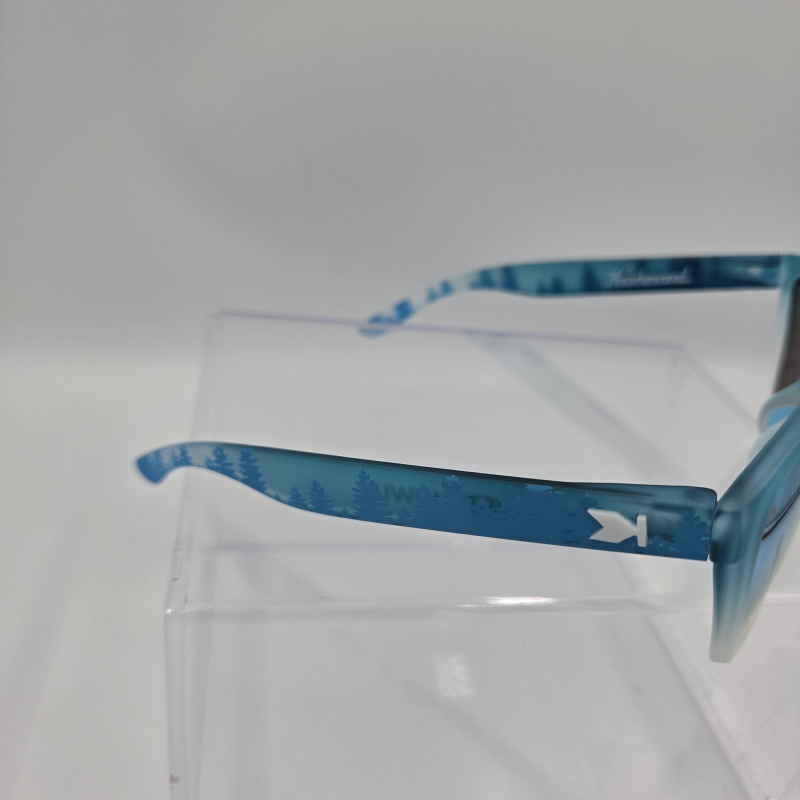 Knockaround #JUSTSHOWUP Limited Edition Forest Print Blue Mirror Sunglasses NEW