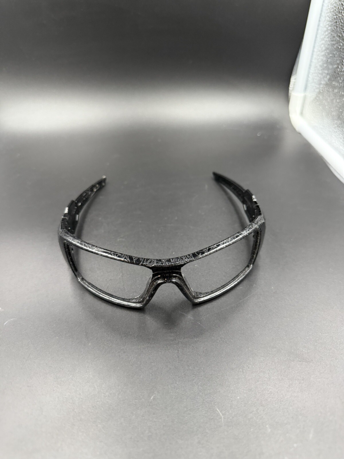 Oakley Oil Rig II Polished Black w/Silver Ghost Text Frame