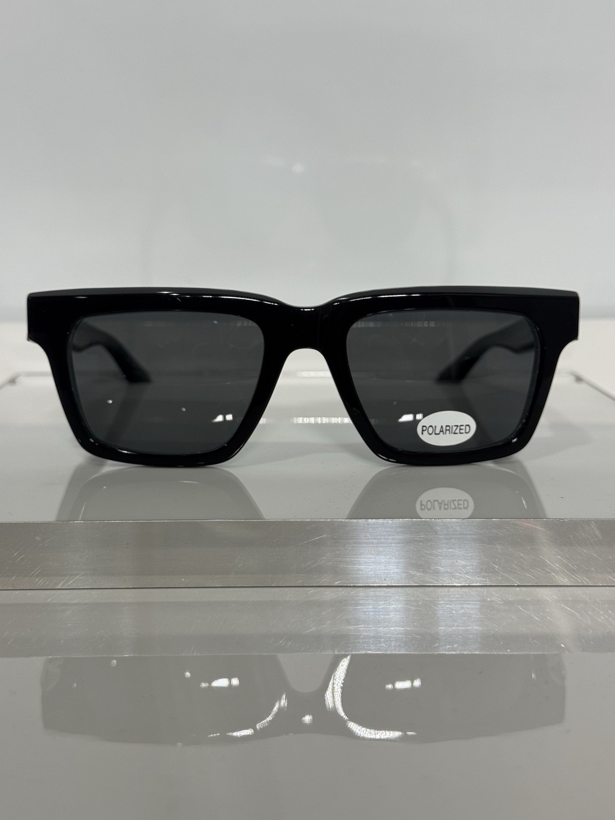 1of1 Salvatore Ferragamo SF2995 Black Chunky Acetate custom Polarized Sunglasses