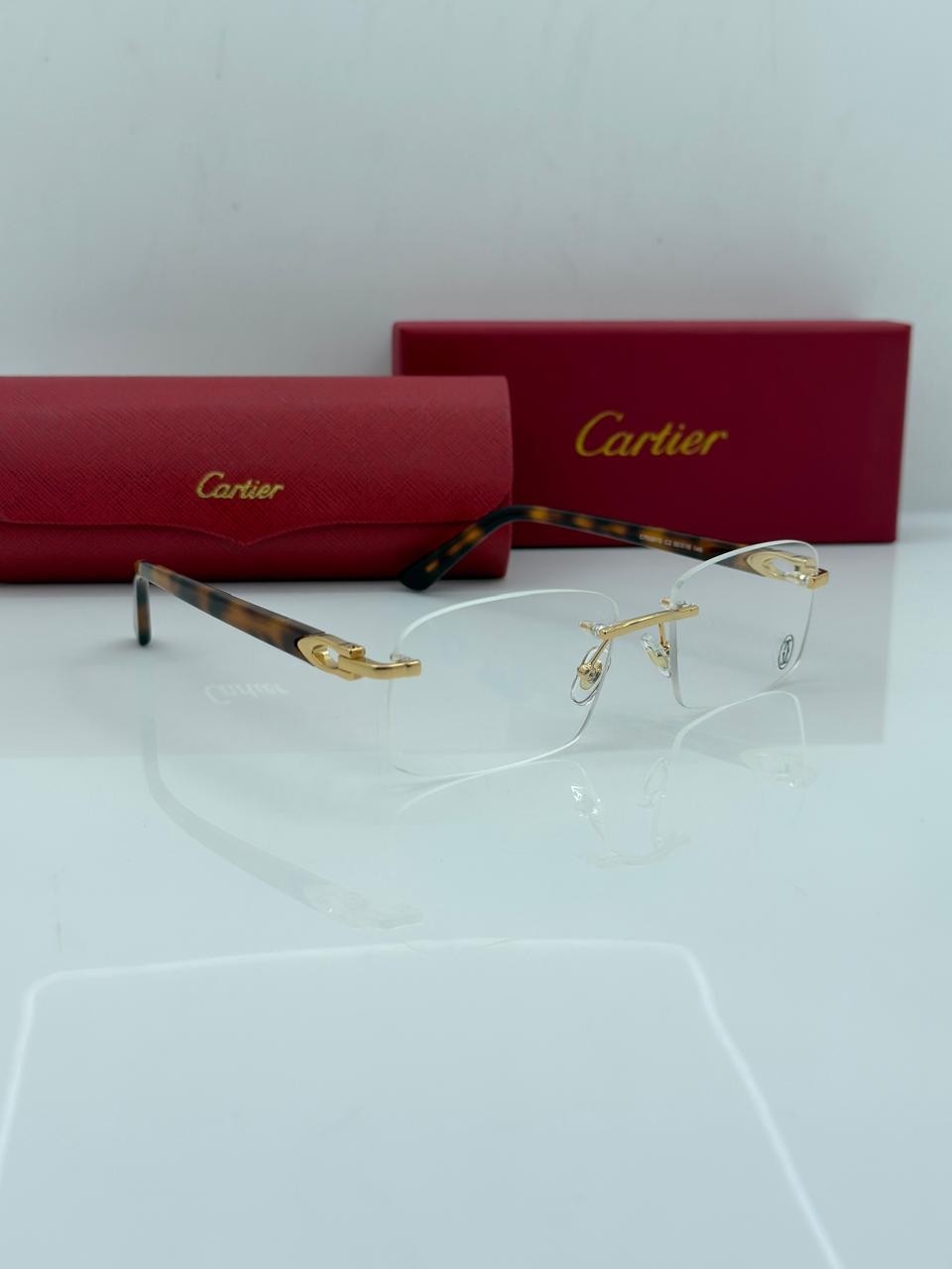 Big C CT2870 Gold/Havana Buffalo Horn Car tier Glasses|US Stock|No Import Fees|