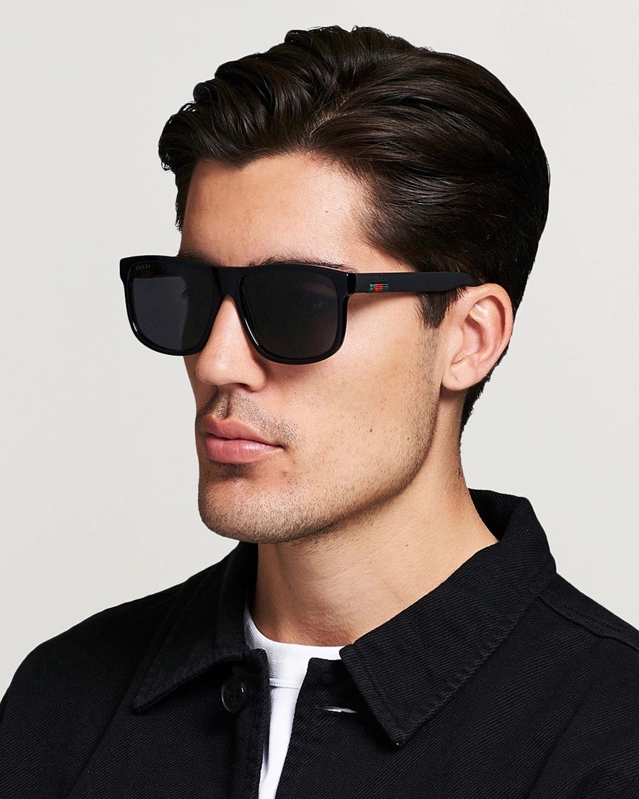 Gucci GG0010S Fashion Sunglasses 58mm – Black/Grey