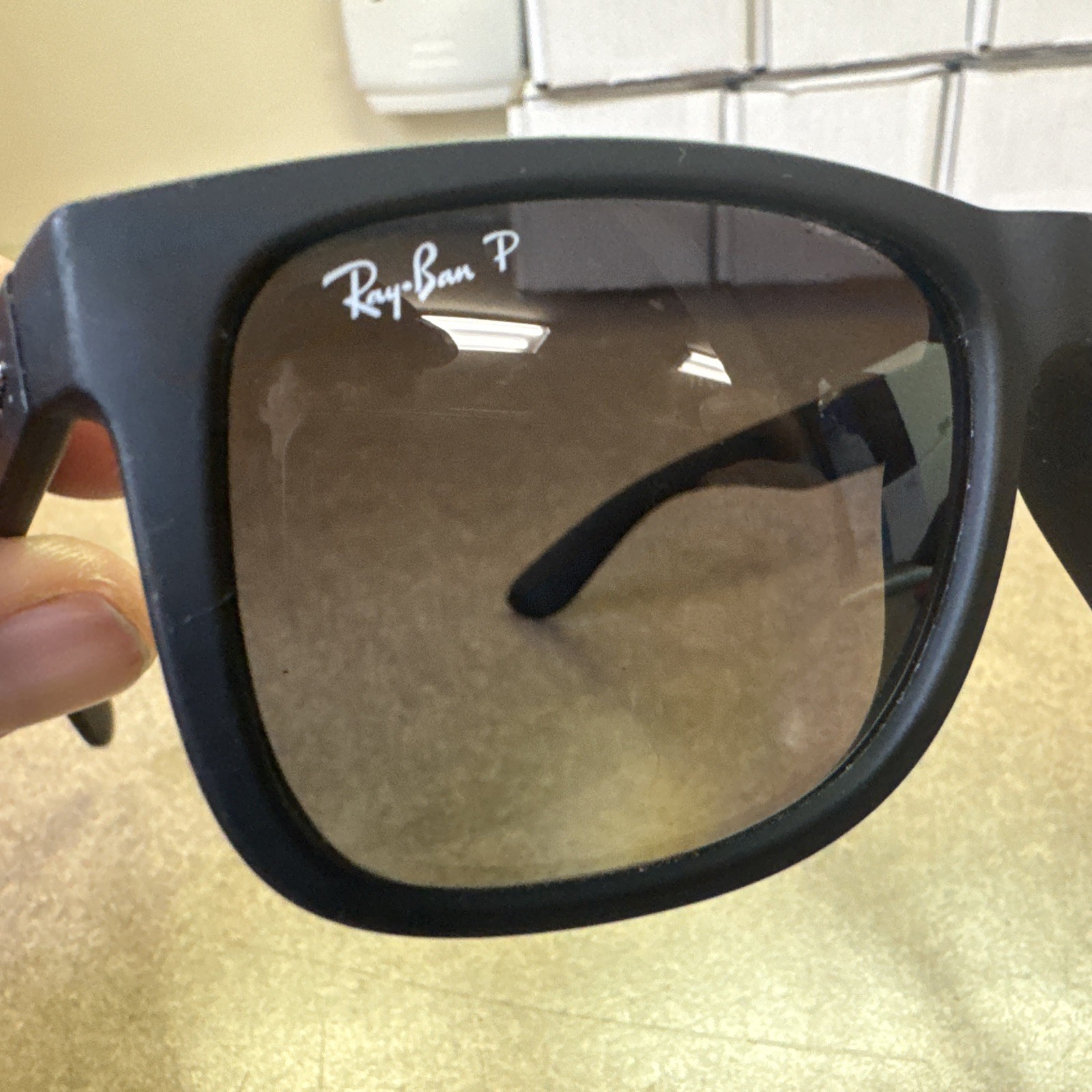 Ray-Ban RB4165 622/T3 54-16 Justin Gray Polarized Sunglasses – Matte Black #J43
