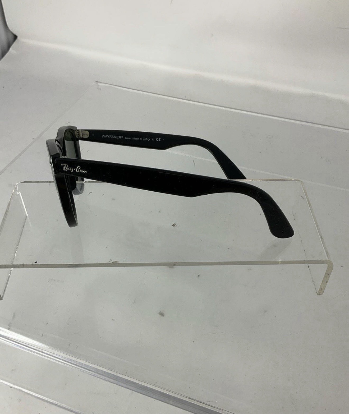 Ray-Ban RB2140 Original Wayfarer 901 54mm Black Green G-15 Sunglasses Made in It