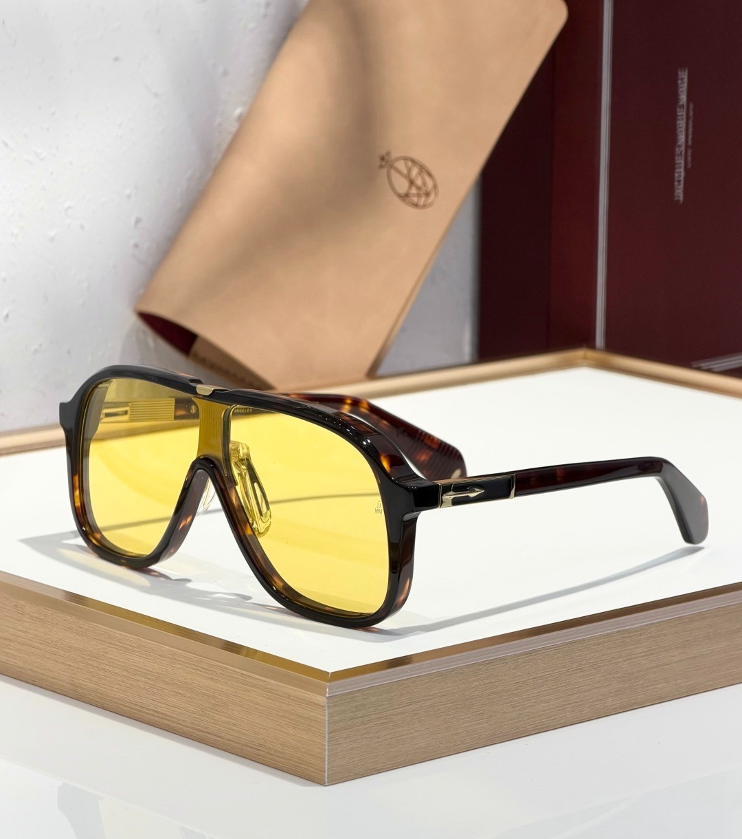 Jacques Marie Mage KUROKAWA Unisex Eyeglasses Red Havana/Yellow 129-52 149mm