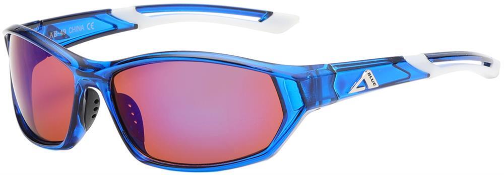 Arctic Blue Mirrored Wrap Sunglasses (AB-49) *NEW* *FREE Shipping*