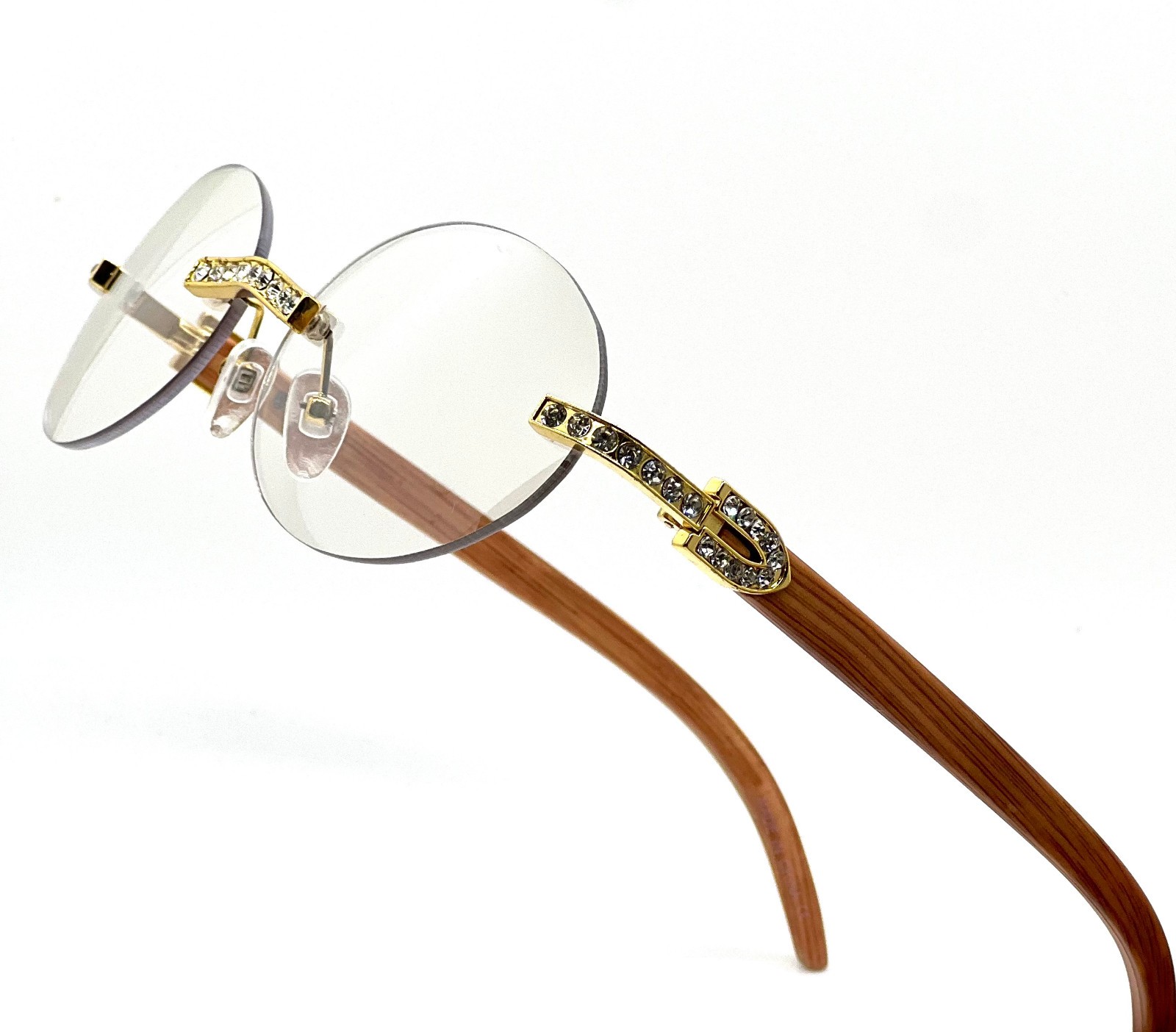 Diamond buffs sunglasses men’s women’s LUXURY glasses retro Gold buff’s vvs Ice