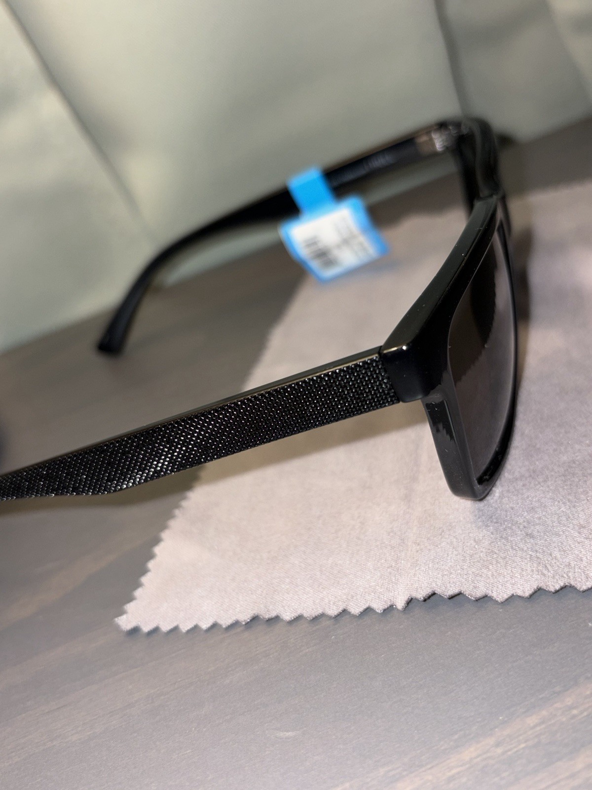Dot Dash Hull Sunglasses Black Gloss/Vintage Grey 400 UV Protection Made In USA