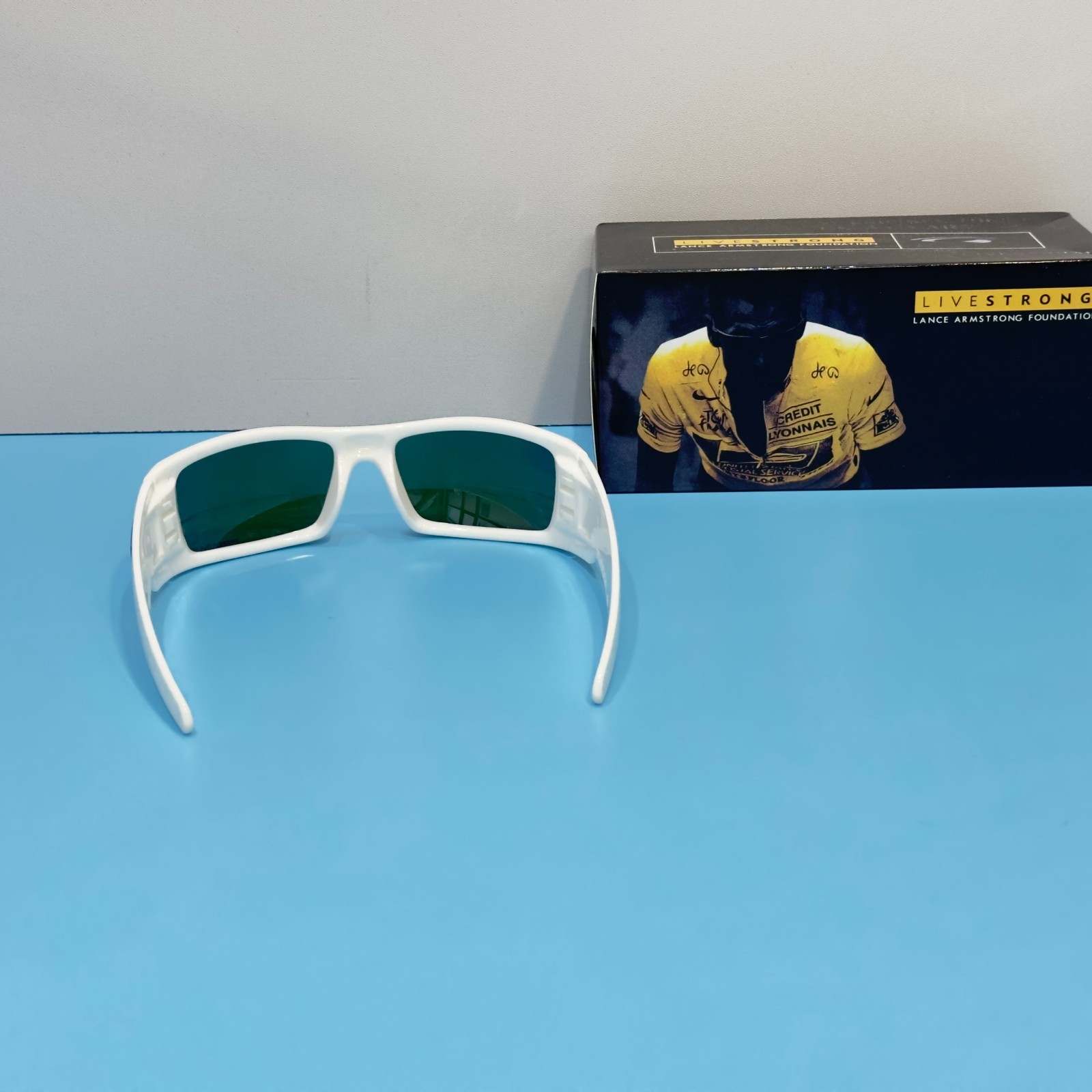 Oakley Gascan OO9014 White Frame Prizm Sapphire Sunglasses New w/ Box