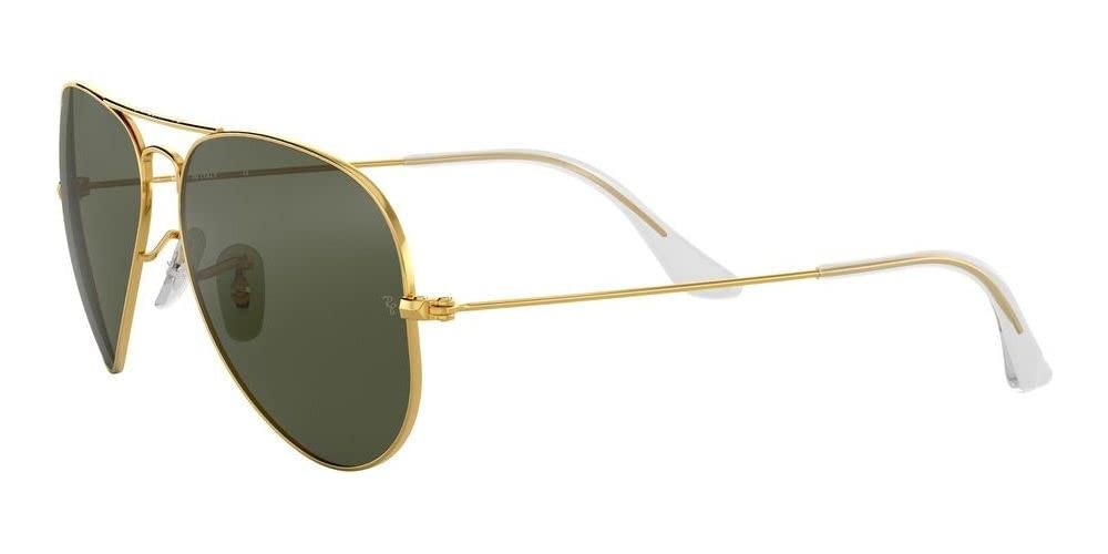 Ray-Ban RB3025-L0205-58 Aviator Classic RB3025 Sunglasses – Polished Gold/Green