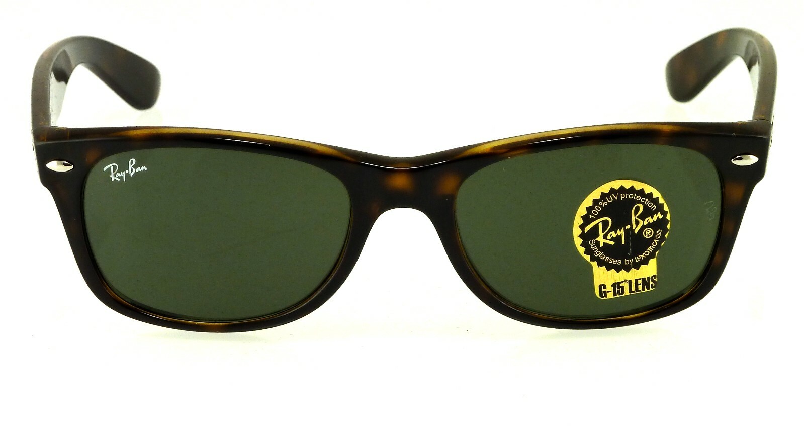 Ray-Ban New Wayfarer Tortoise l Green Classic G-15 RB2132 902 58mm