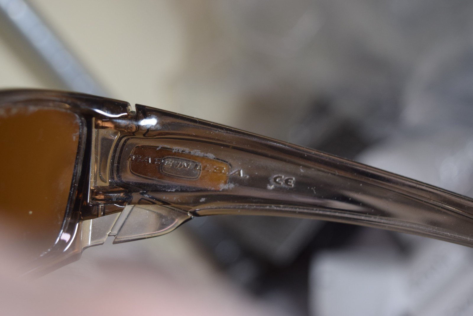 Vintage Oakley OO9096-02 FUEL CELL Smoke Clear Brown Sunglasses NEED LENS