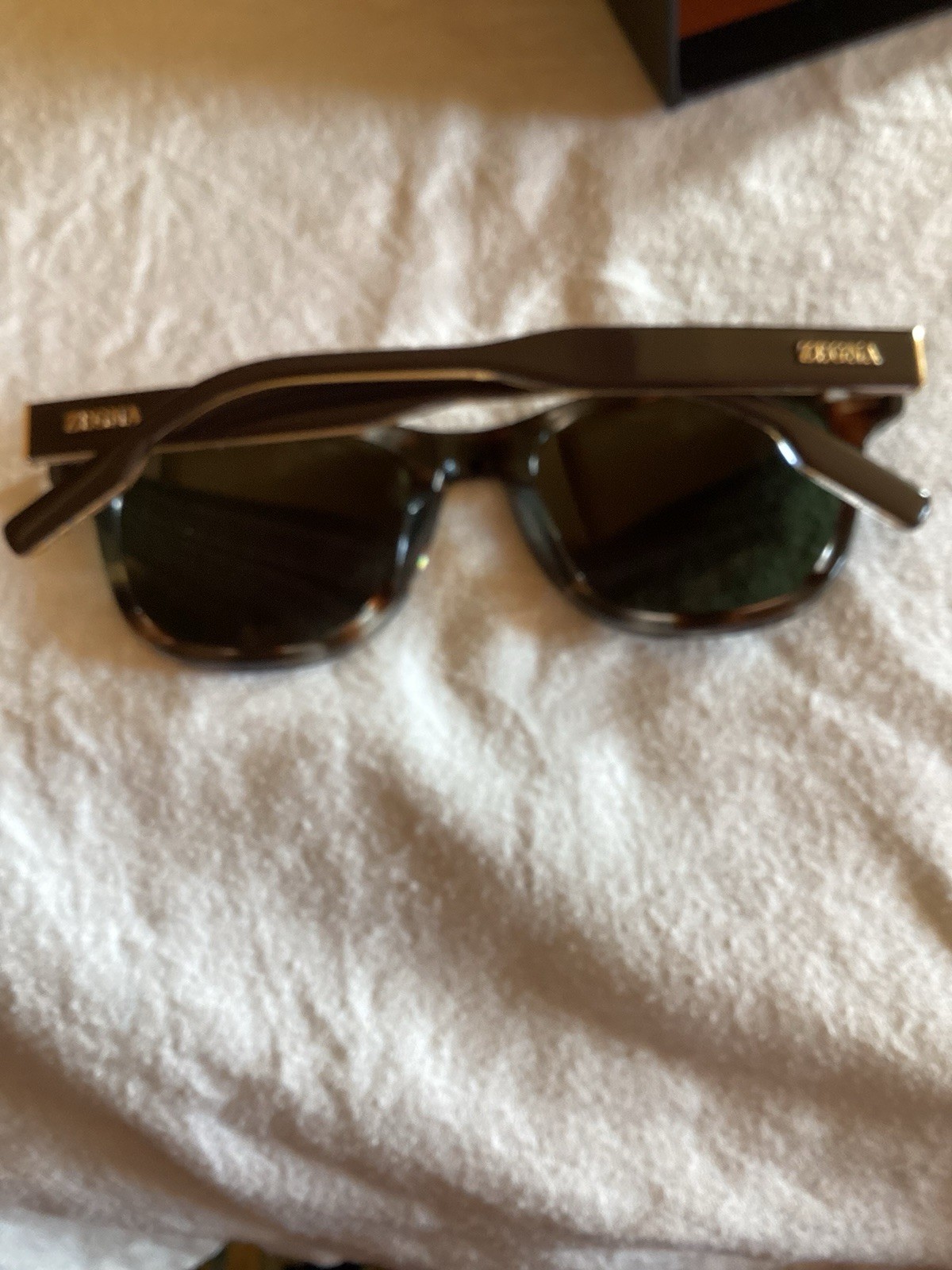NEW Ermenegildo Zegna EZ0095 55V Tortoise Sunglasses w/Case Authentic.
