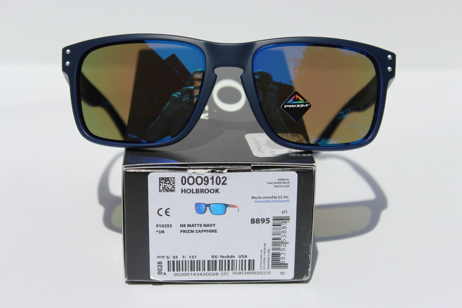 OAKLEY Holbrook Sunglasses NFL New England Patriots Navy/Sapphire OO9102-S3