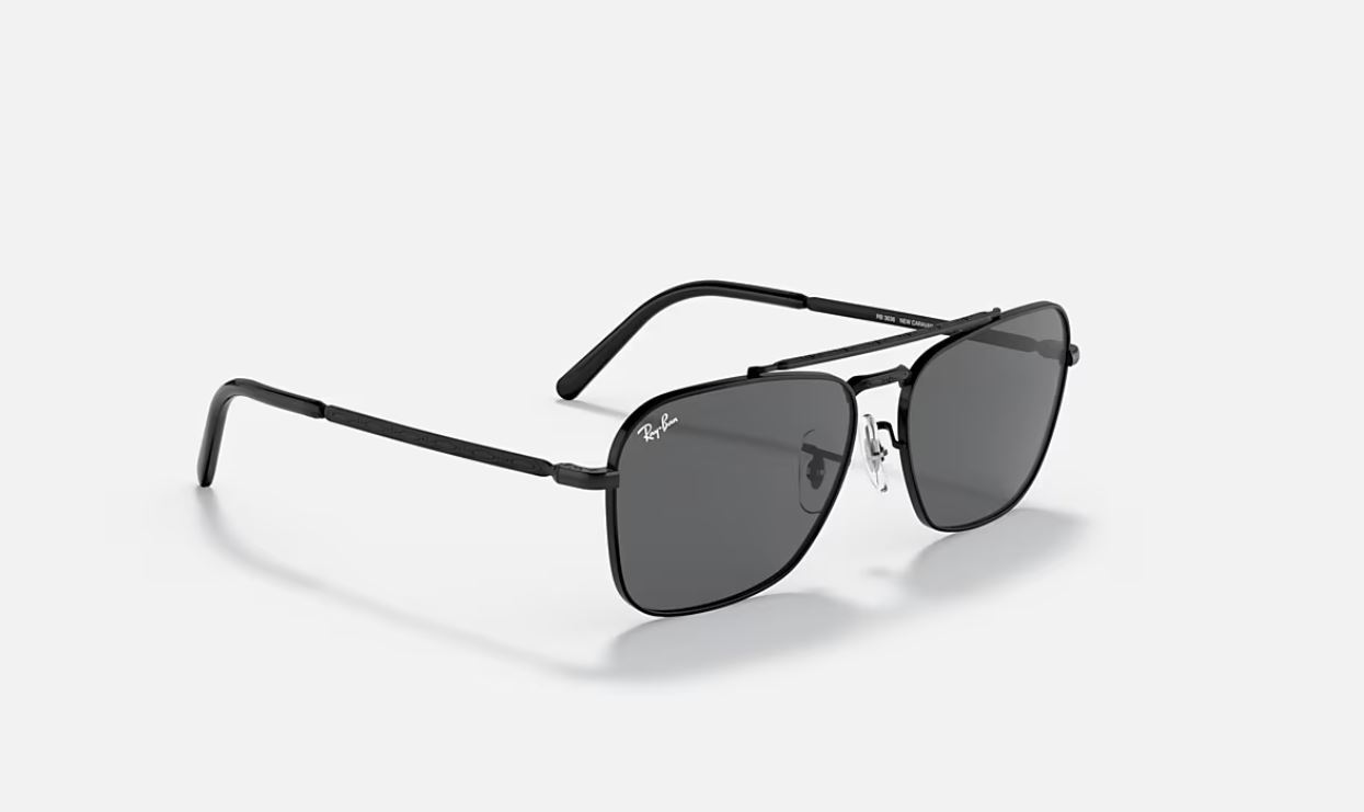 Ray-Ban New Caravan Polished Black/Dark Grey 58mm Sunglasses RB3636 002/B1 58-15