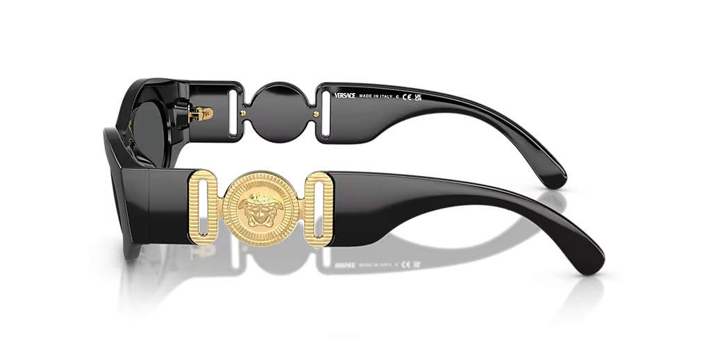 VERSACE SUNGLASSES VE4480U GB1/87 BLACK FRAME DARK GREY LENS 140mm