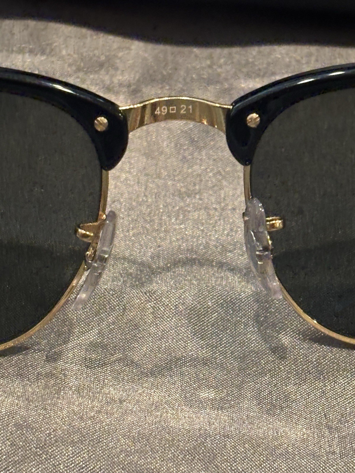 Ray-Ban RB3016 Clubmaster Men’s Sunglasses Black Metal/Plastic Polarized Green