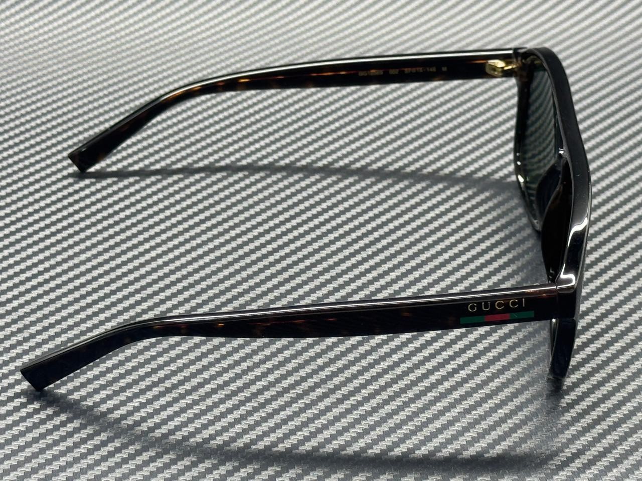 GUCCI GG1856S 002 Havana Green Men’s Medium 57 mm Sunglasses