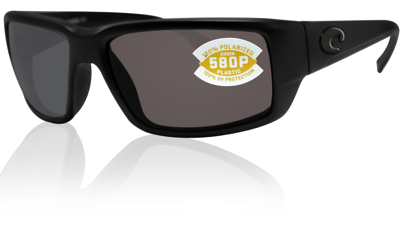 Costa Del Mar Fantail Blackout Frame Gray 580P Plastic Polarized Lens