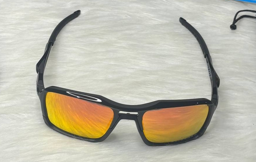 NWB Oakley Triggerman Sunglasses OO9314 Polished Black/Red Ruby Iridium Asian