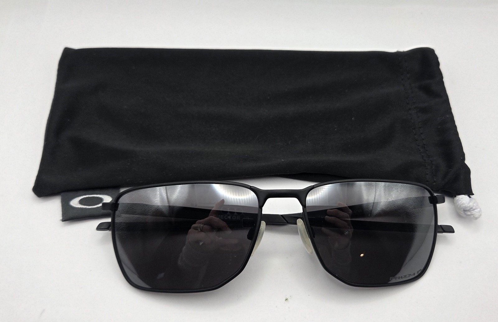 OO4142 Oakley Ejector PRIZM – GREY GRADIENT/SATIN STEEL Excellent Condition