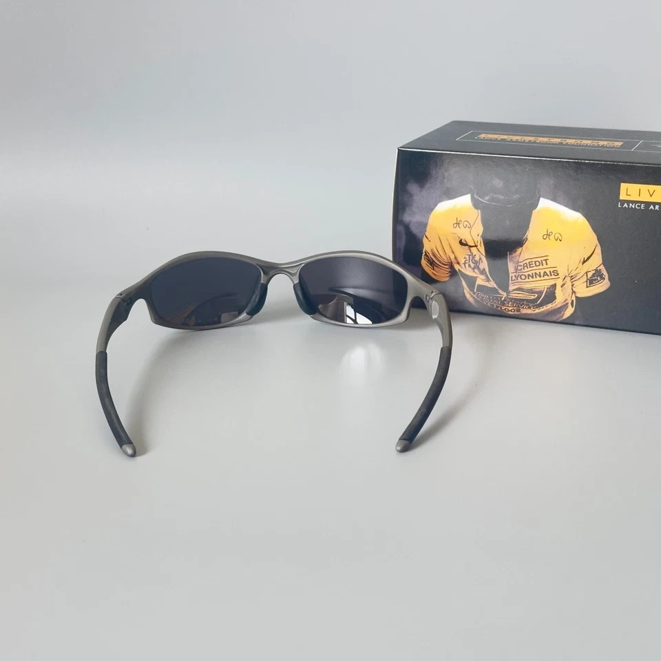 Oakley Hatchet X-metal Polarized Sunglasses Matte gray frames black lenses