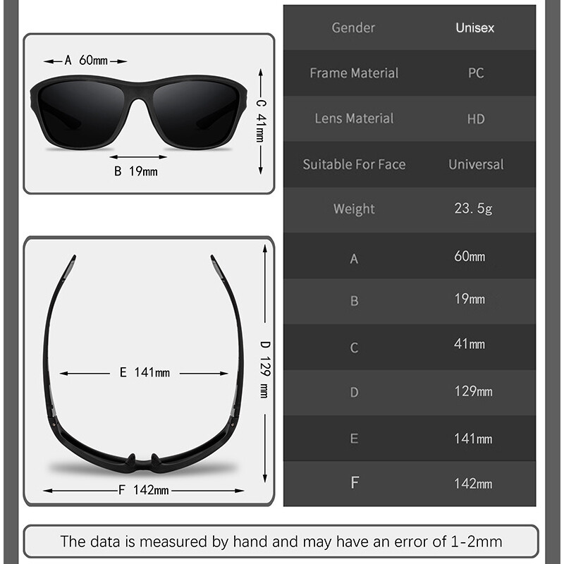 Polarized Sports Sunglasses Driving Cycling Fishing Sun Glasses UV Protection