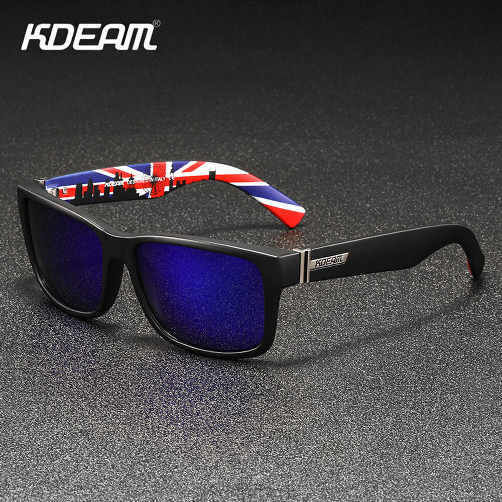 KDEAM Square Polarized Sport Sunglasses Mens Women Fishing Driving Glasses UV400