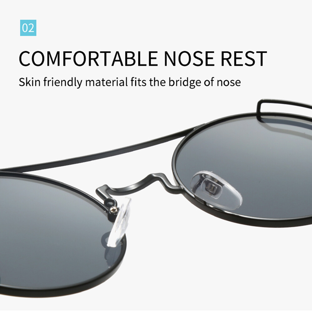Metal Round Outdoor Sports Sunglasses Men Women Classic Punk Style Glasses Hot
