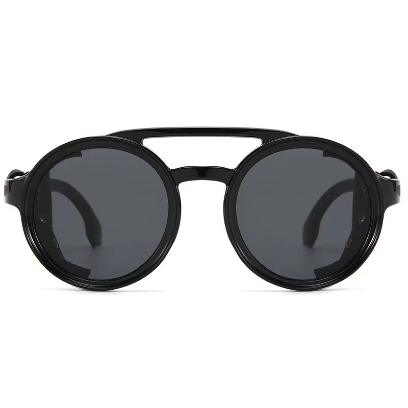Glacier Sunglasses Goggles Leather Side Shields HD Smoke Yellow Blue Light Block
