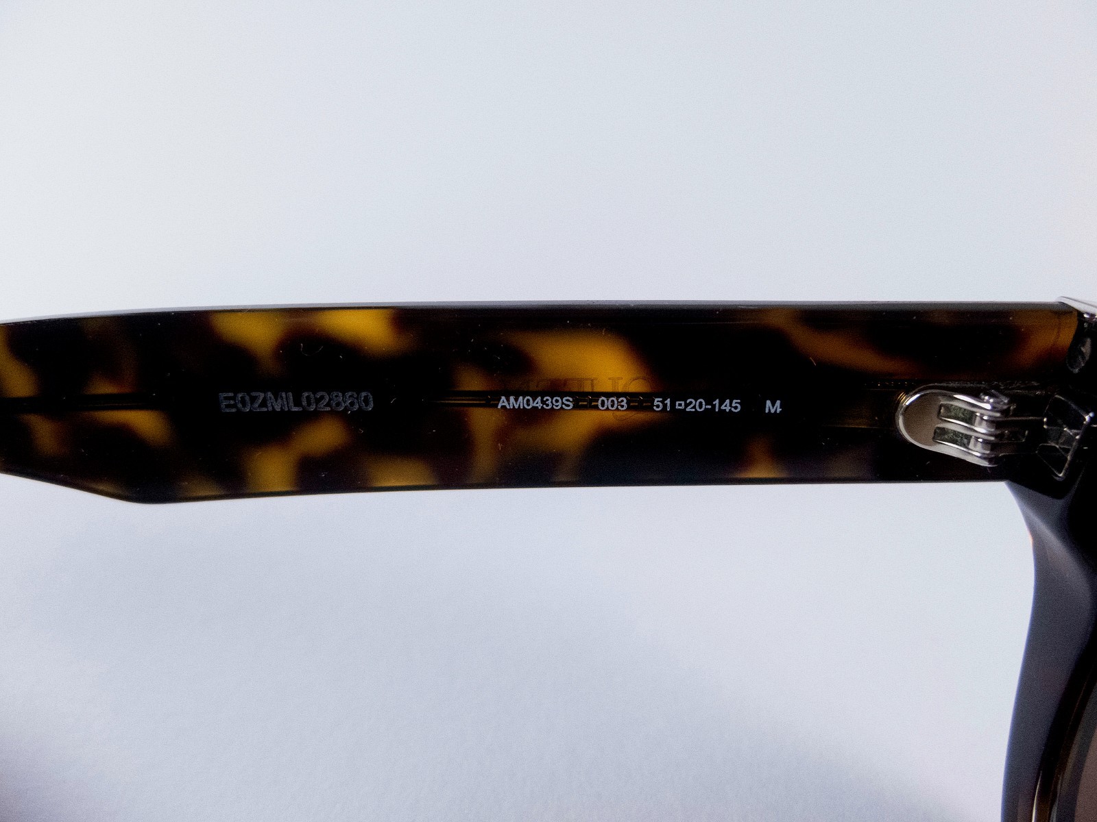 (NO CUSTOMS TAX) ALEXANDER MCQUEEN Punk Rivet tortoise shell pattern sunglasses