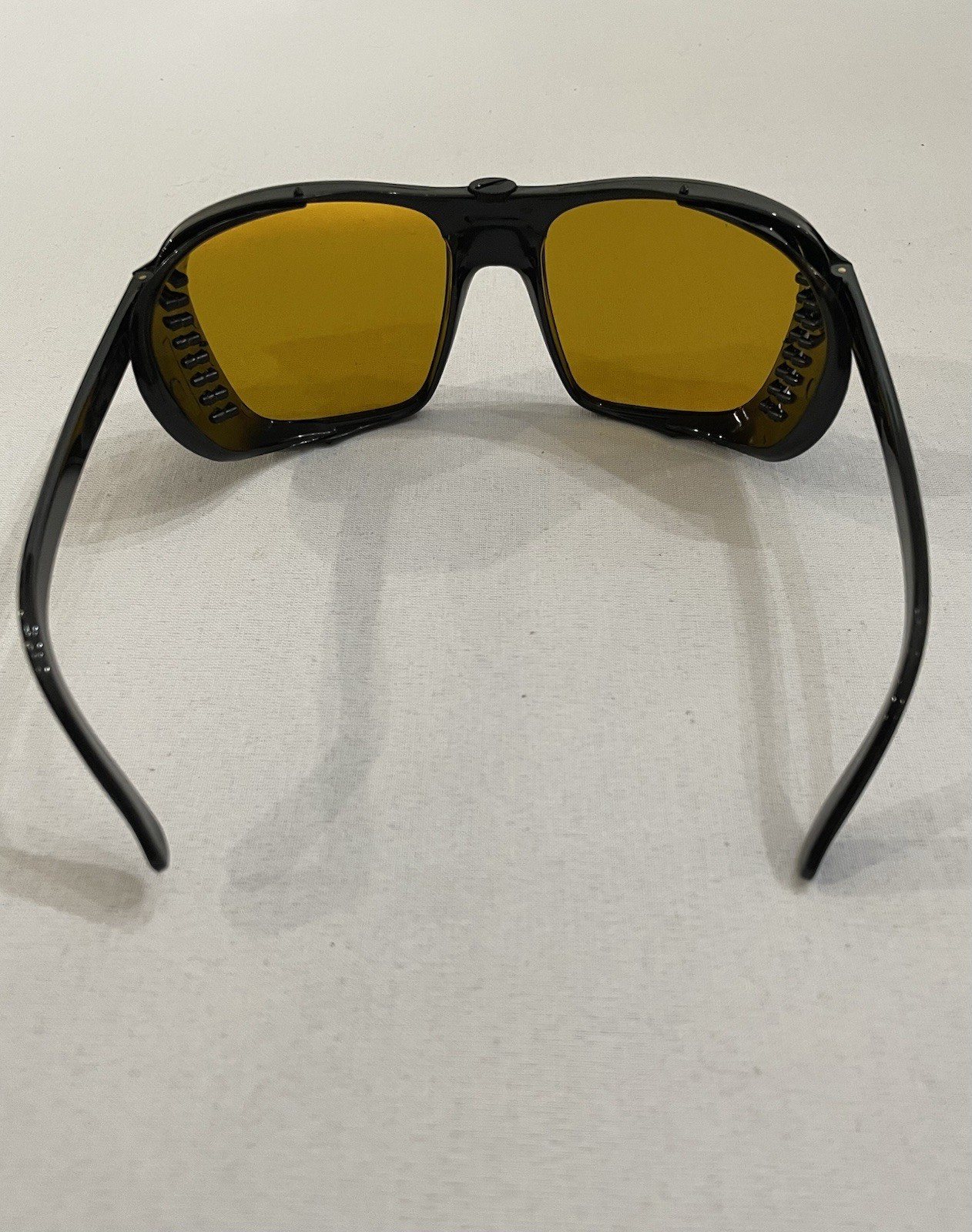 Bolle France Sport Aviator Vintage Black Mustard Frame Sunglasses Side Shields