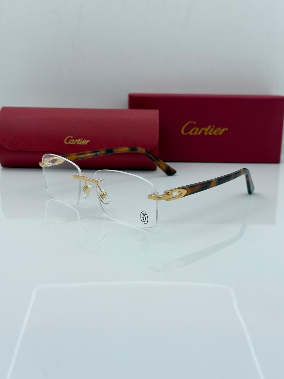 Big C CT2870 Gold/Havana Buffalo Horn Car tier Glasses|US Stock|No Import Fees|