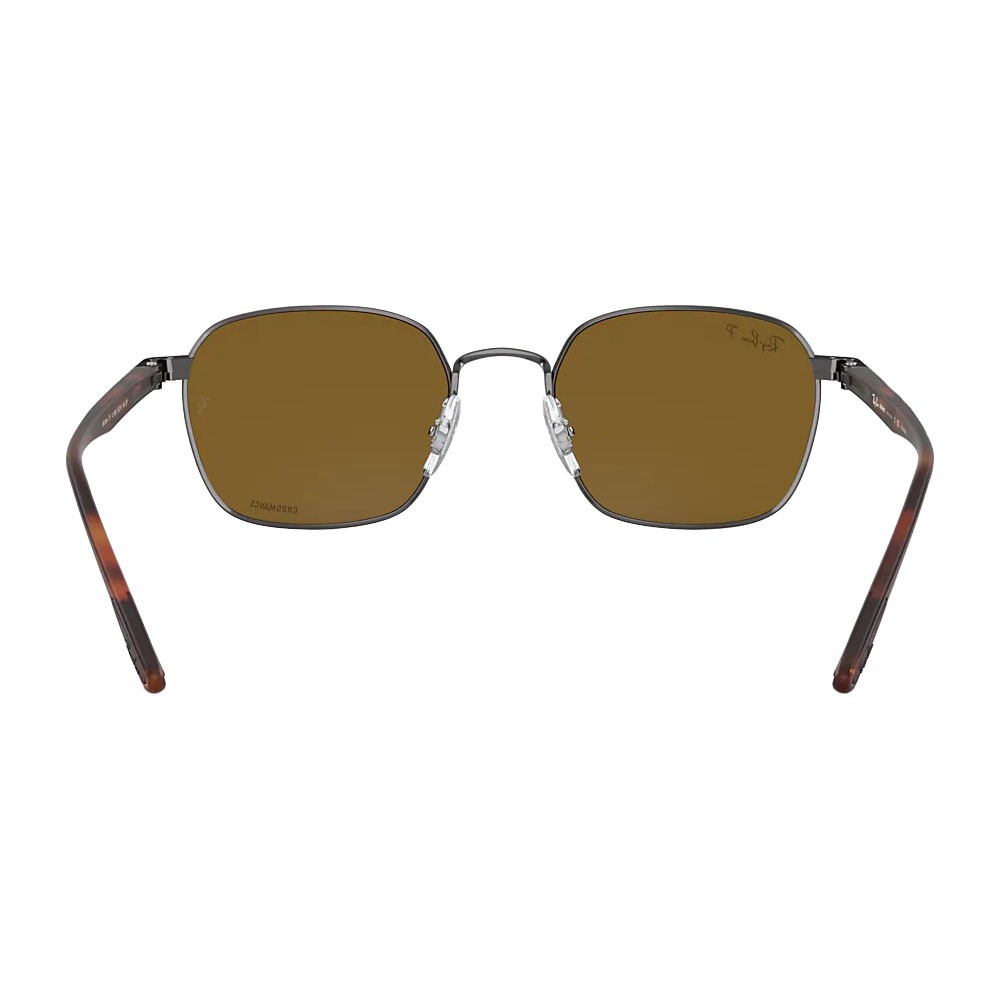 Ray-Ban RB3664CH Sunglasses Chromance Light Brown Frame w/ Polarized Brown Lenes