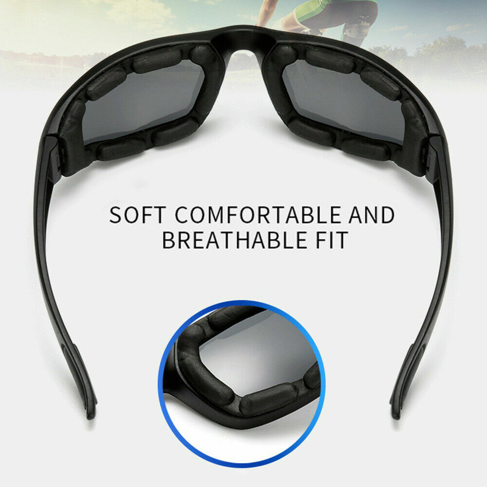 Motorcycle Sunglasses Bike Riding Glasses Clear Lens Wind Resistant Anti Fog Len
