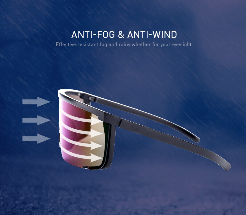 Oversized Shield Sunglasses Men’s Women Outdoor Mirror Cycling Sport Goggles HOT