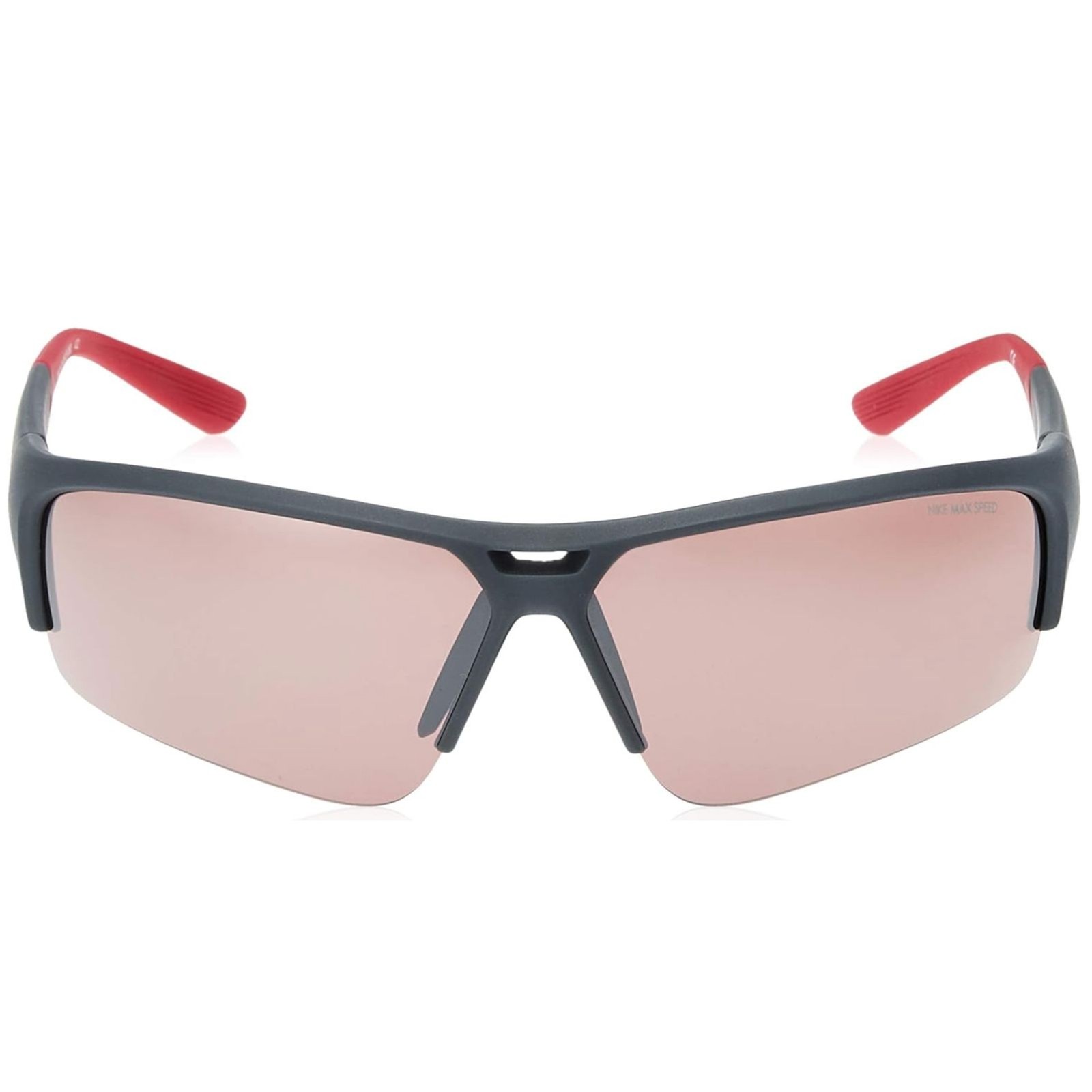 Nike Golf X2 Pro E Men’s EV0873 060 Sport Sunglasses, Magnet Grey/Challenge Red