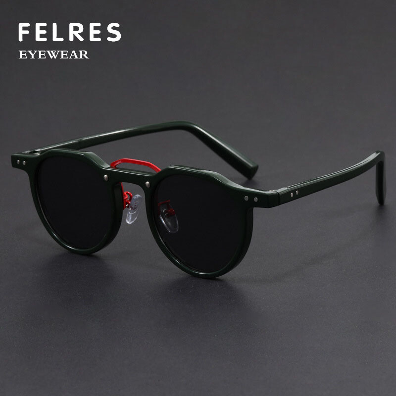 Round Frame Men Punk Fashion Sunglasses Retro Driving Traveling Shade Glasses