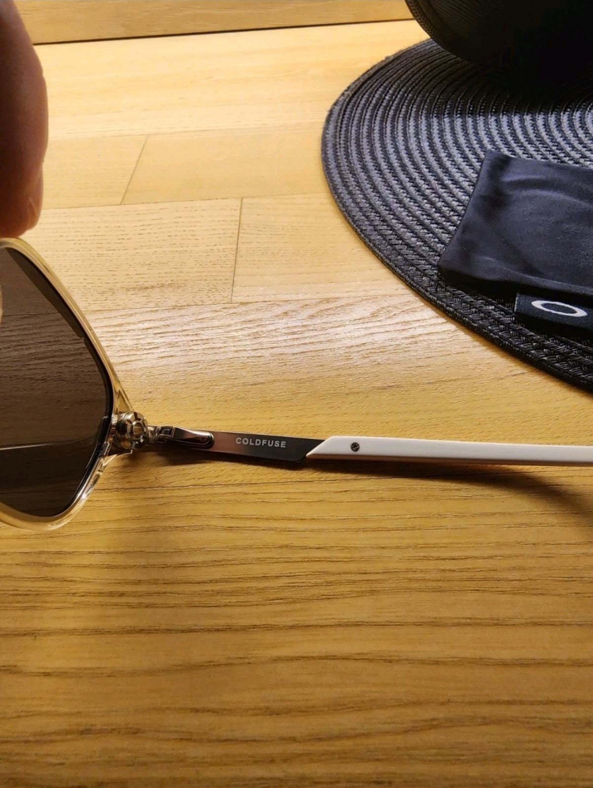 Oakley Coldfuse Titanium Metal Metal Frame Black Prizm Polarized Lens NEW