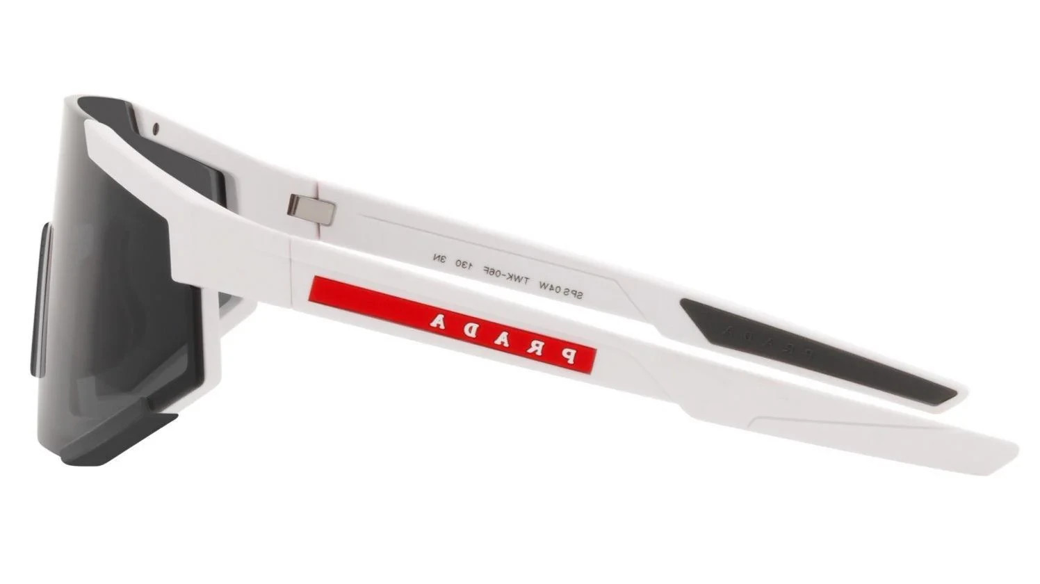 PRADA 04W PS04WS Linea Rossa IMPAVID Sport Sunglasses White Pilot Wrap Unisex