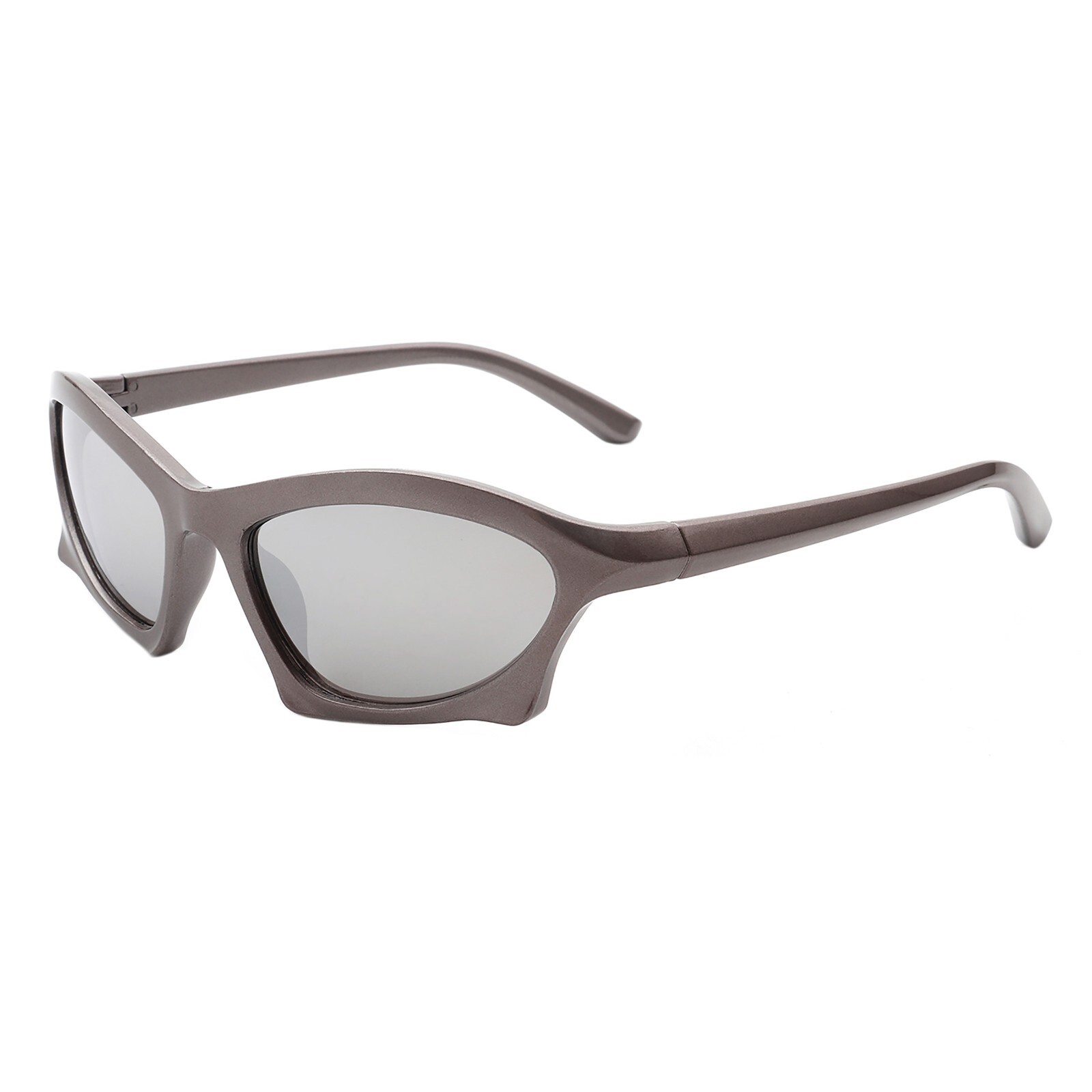 Unisex Sports Sunglasses Geometric Oval Wrap Around Lightweight UV 400
