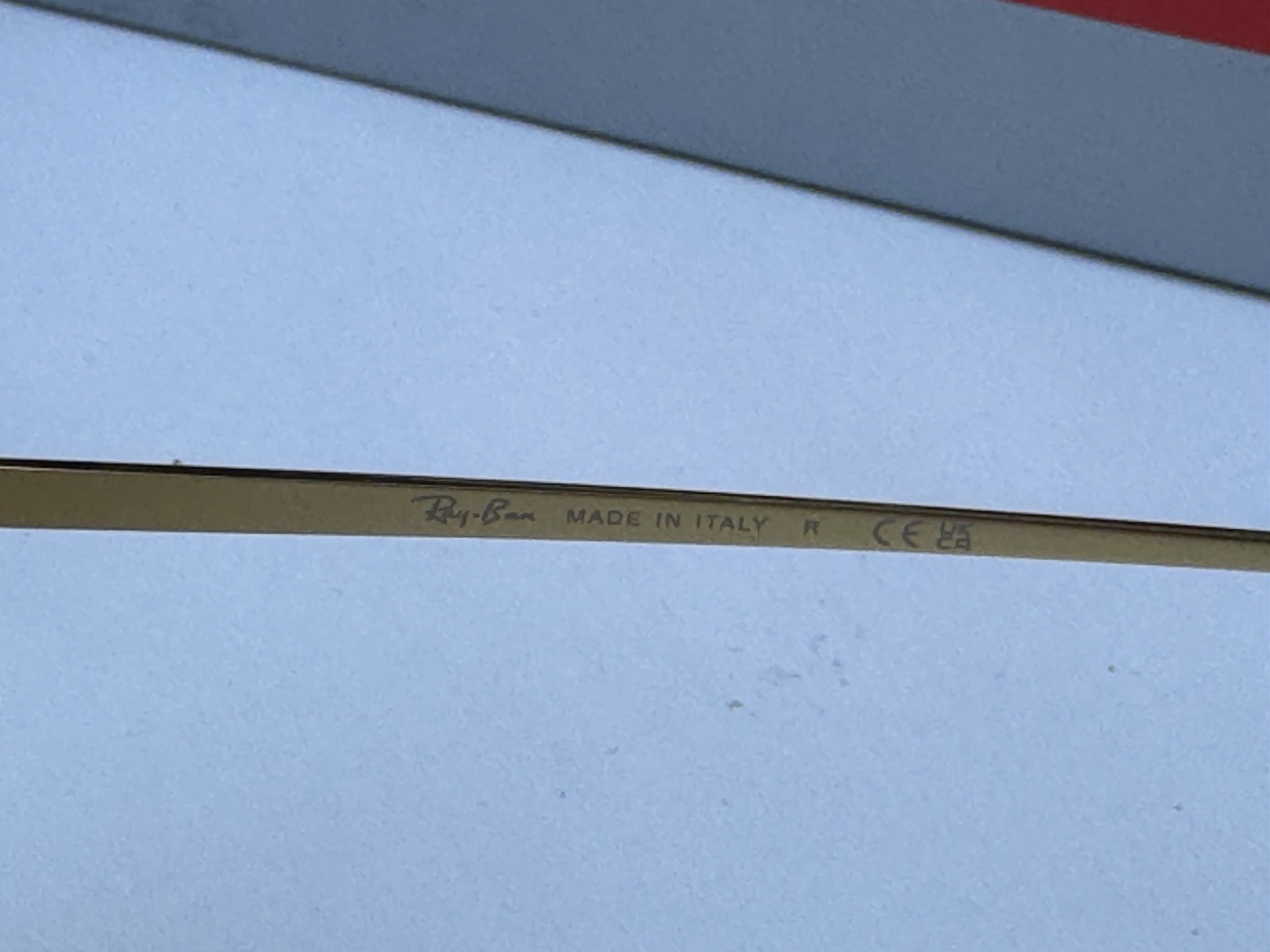 NEW Ray-Ban RB1971 9147/51 SQUARE CLASSIC Polished Gold Grad Brown Sunglasses 54
