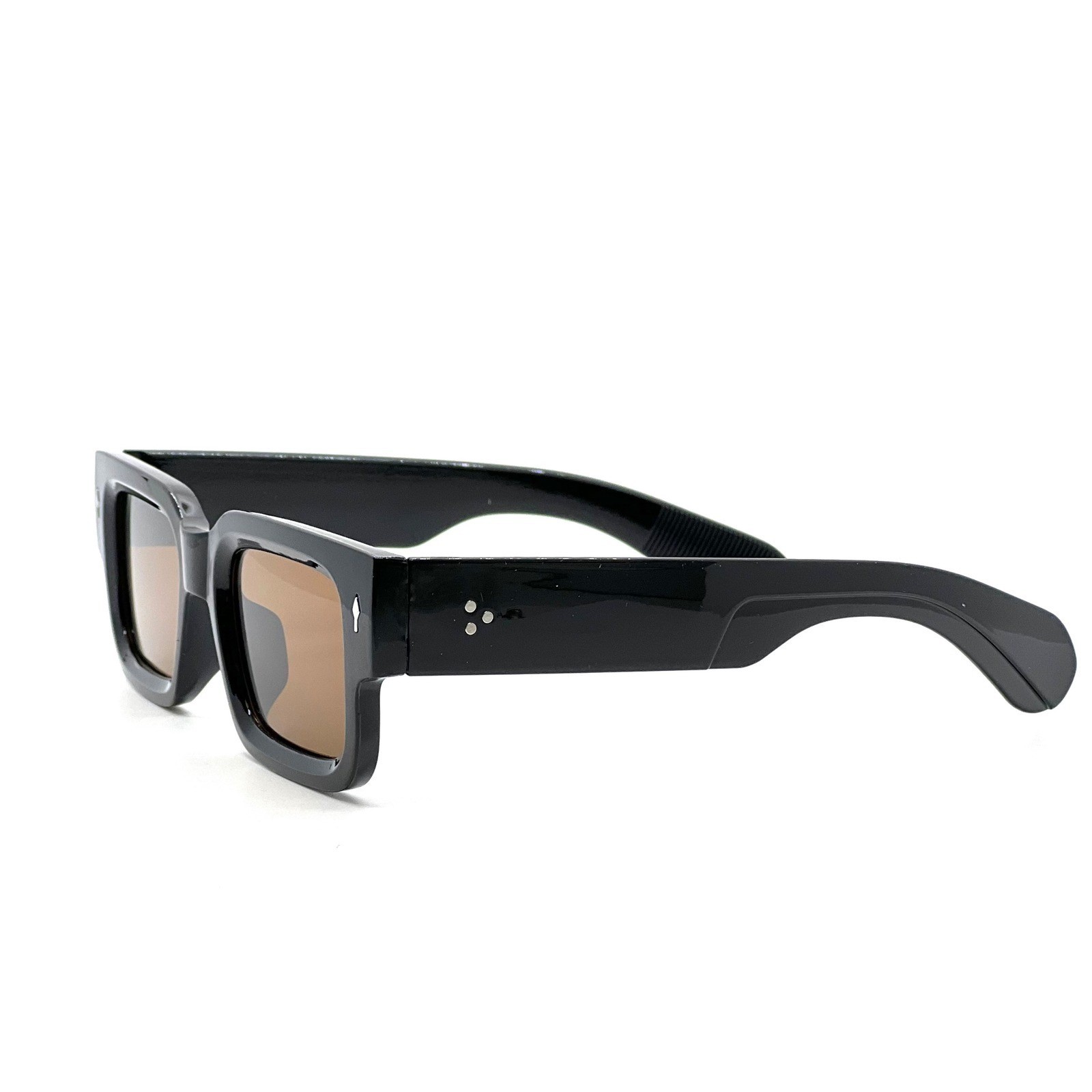 Chunky Square Frame Sunglasses Men Fashionable Style Luxury Model Lentes Gafas