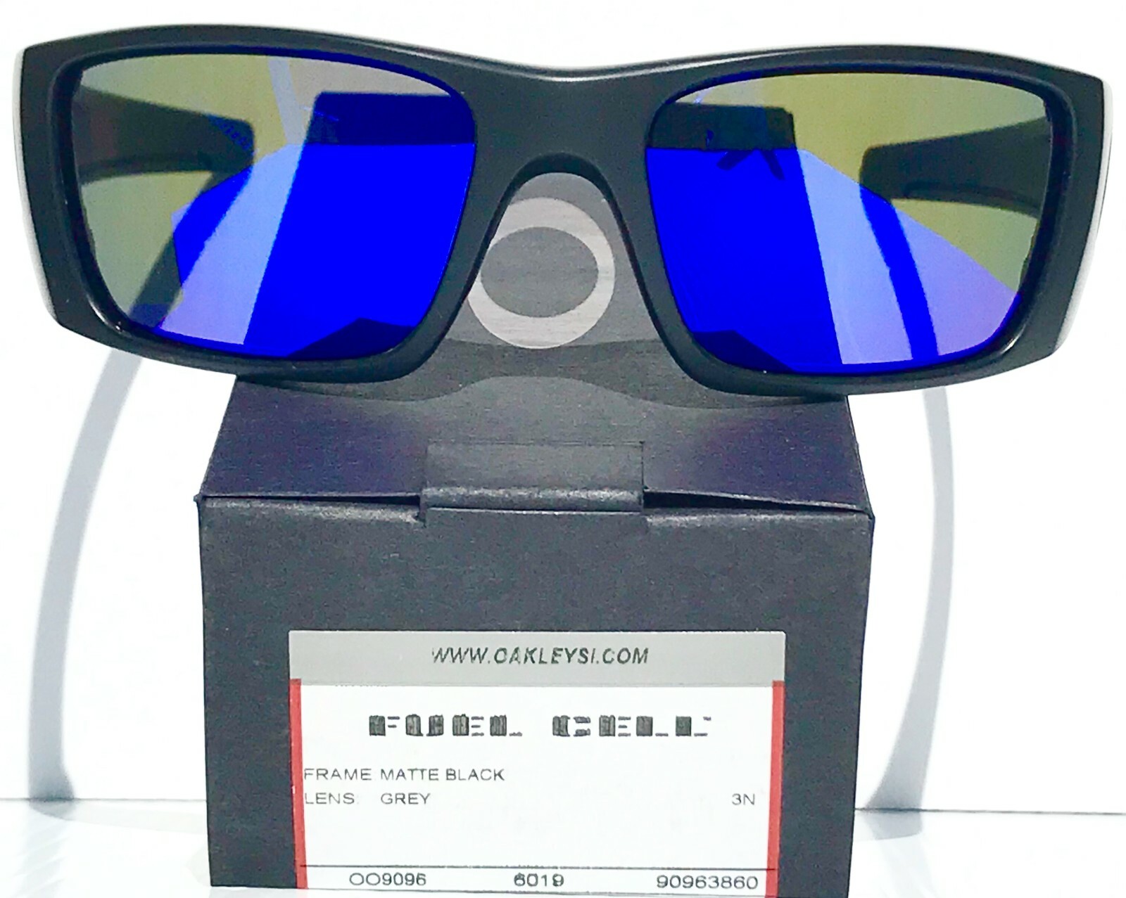 NEW* Oakley SI Fuel Cell Black USA Flag POLARIZED Galaxy Blue Sunglass 9096