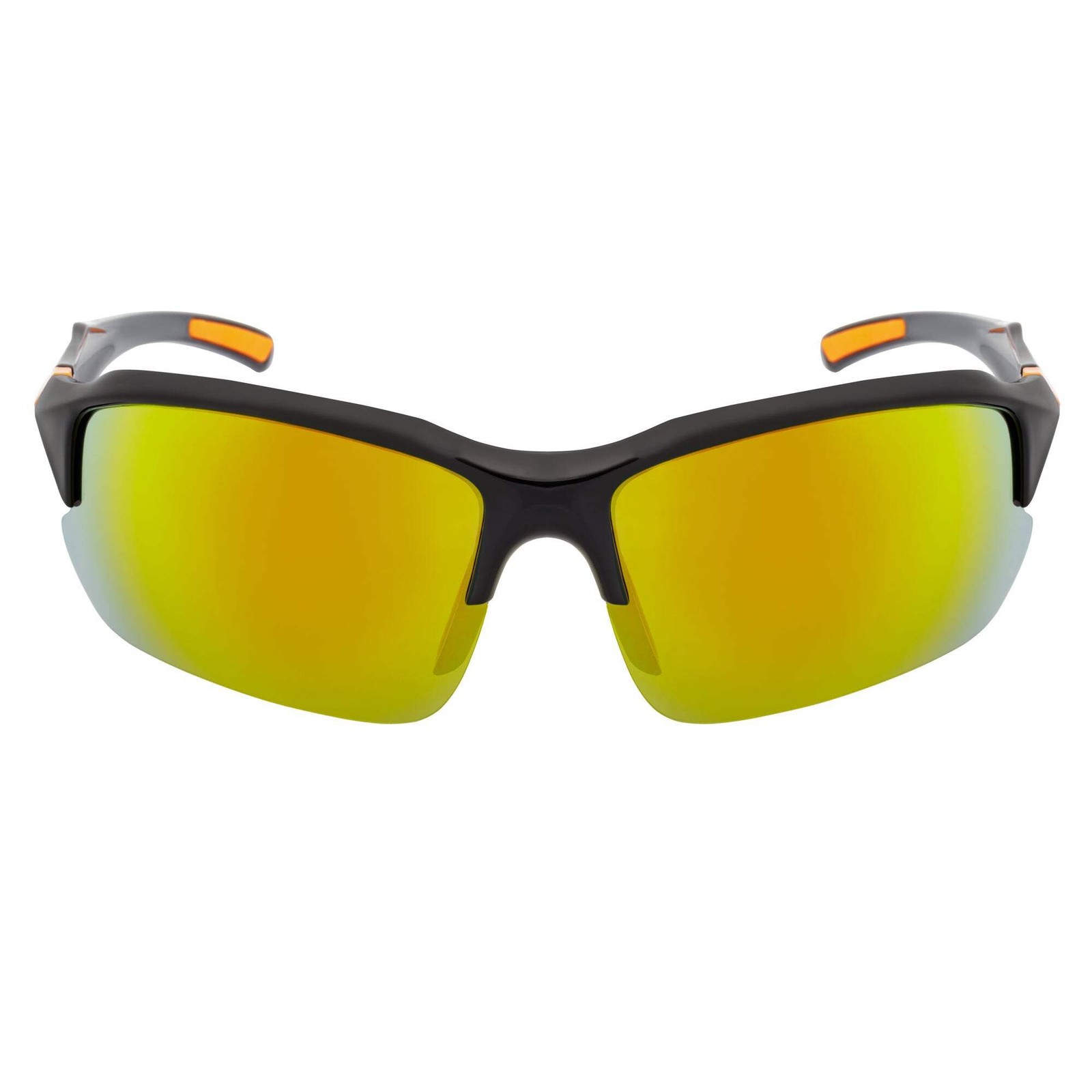 PACIFIC – Polarized Rimless Half Frame Sports Wraparound Sunglasses Gloss Black