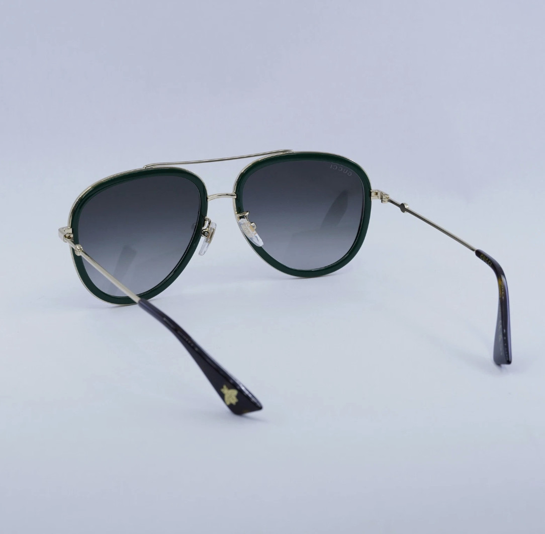 Gucci GG0062S Aviator Sunglasses 7-17-140mm Authentic